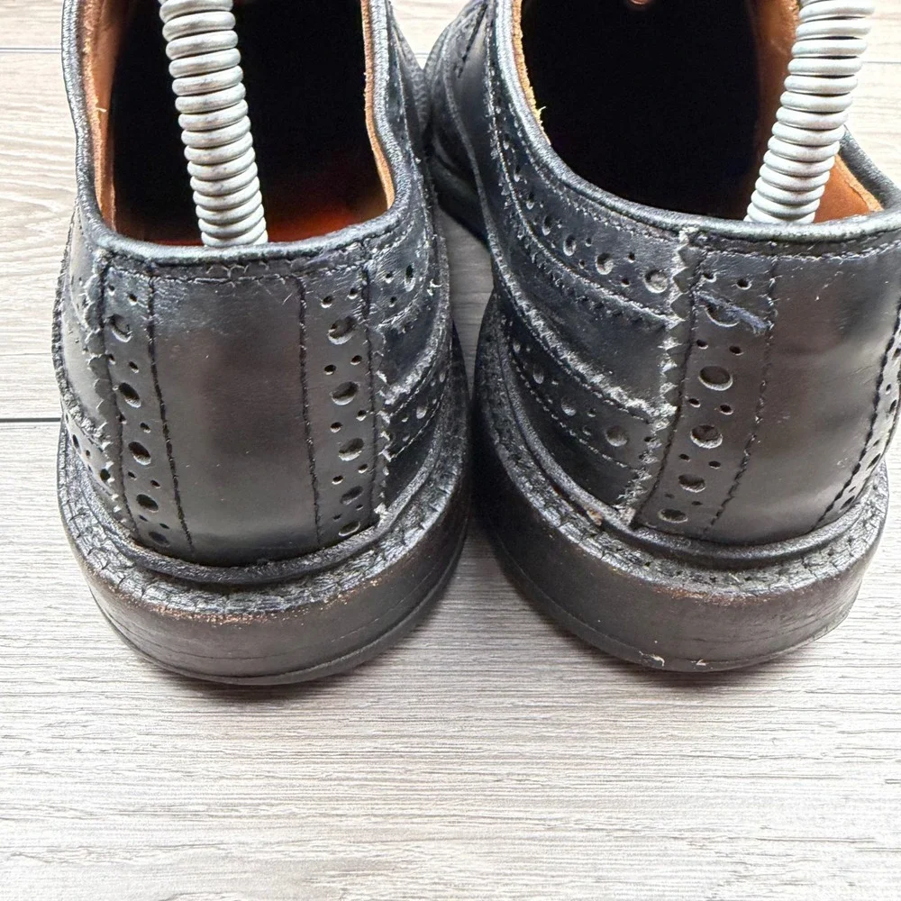 Allen Edmonds Mens Regent Street Wingtip Blucher Oxford Black 8D